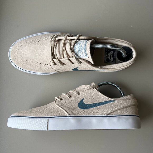 NIKE SB Zoom Janoski OG+ Men's Size 9 Sand Smokey Blue Shoes Sneaker Y2k Skate - Picture 1 of 14